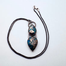 Load image into Gallery viewer, Fiona - Persian Turquoise and Sterling Silver Necklace