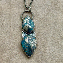 Load image into Gallery viewer, Fiona - Persian Turquoise and Sterling Silver Necklace
