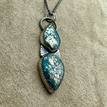 Load image into Gallery viewer, Fiona - Persian Turquoise and Sterling Silver Necklace