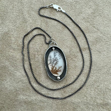 Load image into Gallery viewer, Shadowbox - Dendrite and Sterling Silver Necklace