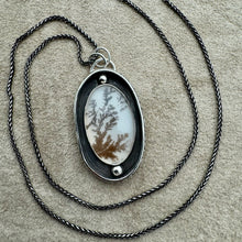 Load image into Gallery viewer, Shadowbox - Dendrite and Sterling Silver Necklace