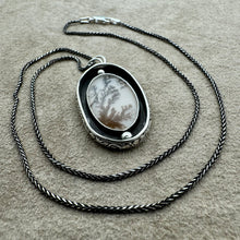 Load image into Gallery viewer, Shadowbox - Dendrite and Sterling Silver Necklace