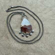 Load image into Gallery viewer, Ophelia - Moss Agate and Sterling Silver Necklace