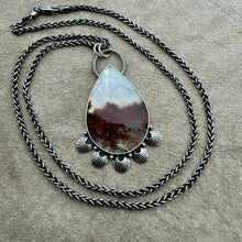 Load image into Gallery viewer, Ophelia - Moss Agate and Sterling Silver Necklace