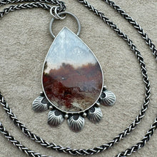 Load image into Gallery viewer, Ophelia - Moss Agate and Sterling Silver Necklace