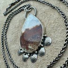 Load image into Gallery viewer, Ophelia - Moss Agate and Sterling Silver Necklace