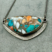 Load image into Gallery viewer, Nila - Mohave Copper Turquoise and Sterling Silver Necklace