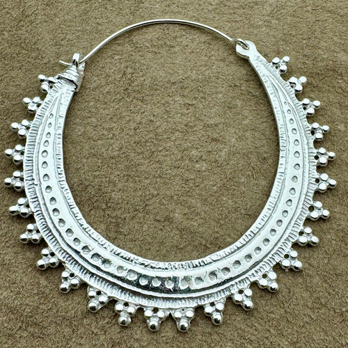 Maya Hoops - L/Silver