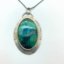 Load image into Gallery viewer, Cleopatra - Azurite and Sterling Silver Necklace