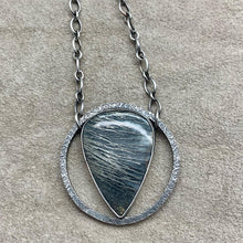 Load image into Gallery viewer, Alchemist - Feather Pyrite and Sterling Silver Necklace