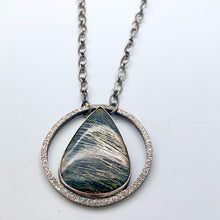 Load image into Gallery viewer, Alchemist - Feather Pyrite and Sterling Silver Necklace