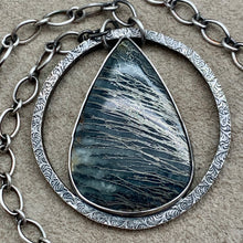 Load image into Gallery viewer, Alchemist - Feather Pyrite and Sterling Silver Necklace