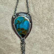 Load image into Gallery viewer, Jezzy - Chrysocolla and Sterling Silver Necklace