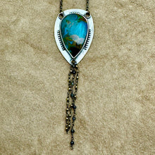 Load image into Gallery viewer, Jezzy - Chrysocolla and Sterling Silver Necklace