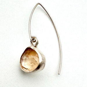 Luna - Citrine & Silver Earrings