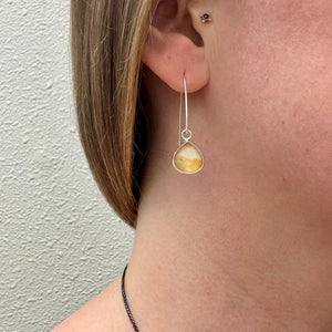 Luna - Citrine & Silver Earrings