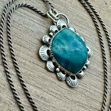 Load image into Gallery viewer, Marcella - Skaggs Teal Jasper and Sterling Silver Necklace