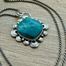 Load image into Gallery viewer, Marcella - Skaggs Teal Jasper and Sterling Silver Necklace
