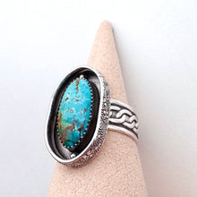 Load image into Gallery viewer, Polychrome Turquoise Ring (Size 7.25) Shadowbox
