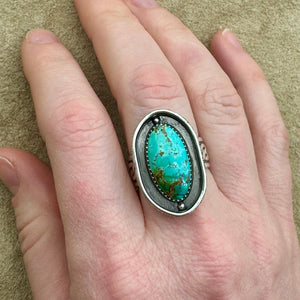 Polychrome Turquoise Ring (Size 7.25) Shadowbox