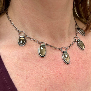 Venus - Smokey Quartz and Sterling Silver Necklace (Copy)