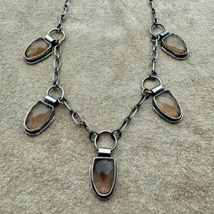 Venus - Smokey Quartz and Sterling Silver Necklace (Copy)