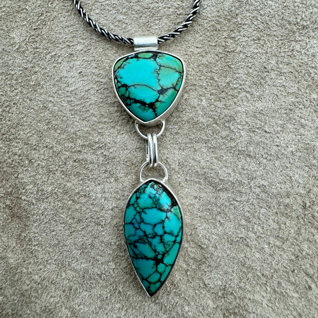 Trina - Polychrome Turquoise and Sterling Silver Necklace