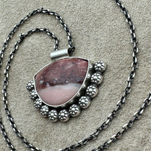 Load image into Gallery viewer, Thayla - Australian Pink Opal and Sterling Silver Necklace