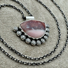 Load image into Gallery viewer, Thayla - Australian Pink Opal and Sterling Silver Necklace