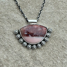 Load image into Gallery viewer, Thayla - Australian Pink Opal and Sterling Silver Necklace