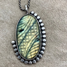 Load image into Gallery viewer, Aphrodite - Labradorite and Sterling Silver Necklace