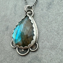 Load image into Gallery viewer, Tulsi - Labradorite and Sterling Silver Necklace