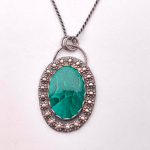 Load image into Gallery viewer, Zoleena - Malachite and Sterling Silver Necklace