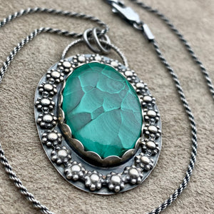 Zoleena - Malachite and Sterling Silver Necklace