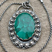 Load image into Gallery viewer, Zoleena - Malachite and Sterling Silver Necklace