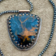 Load image into Gallery viewer, Nova - Pietersite and Sterling Silver Necklace
