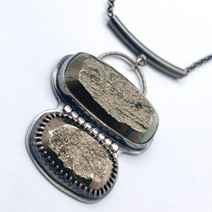 Calypso - Pyrite and Sterling Silver Necklace