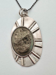 Sunrise - Pyrite and Sterling Silver Necklace