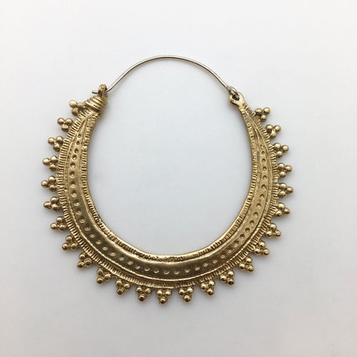 Maya Hoops - L/Brass