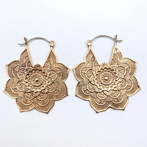 Mandala Flowers - L/Brass