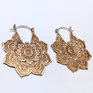 Mandala Flowers - L/Brass