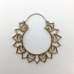 Sunburst Hoops - L/Brass