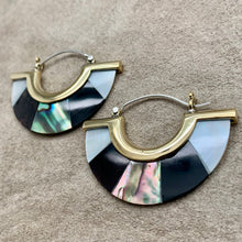 Load image into Gallery viewer, Sephora Hoops - M/Shell &amp; Abalone
