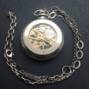 Venus Pocket Watch Necklace - Silver