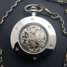 Load image into Gallery viewer, Prometheus Pocket Watch - Silver